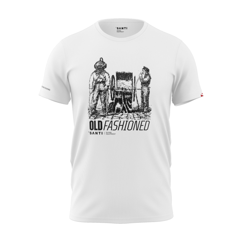 SANTI Old Fashion biała koszulka
