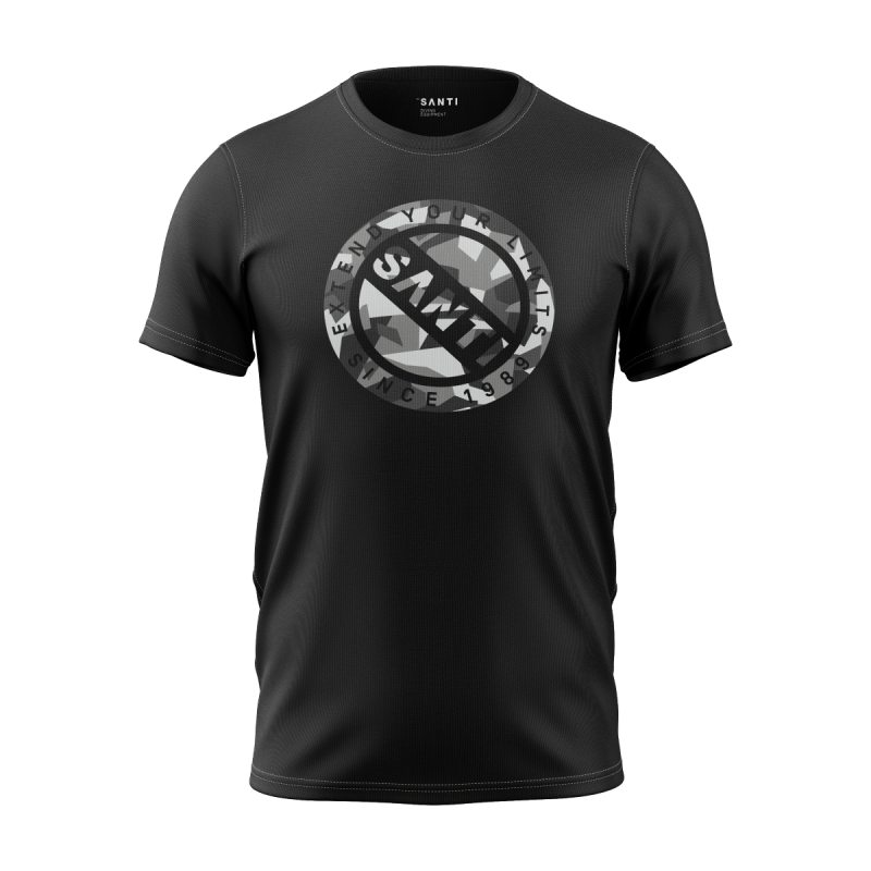 SANTI Camo czarna koszulka