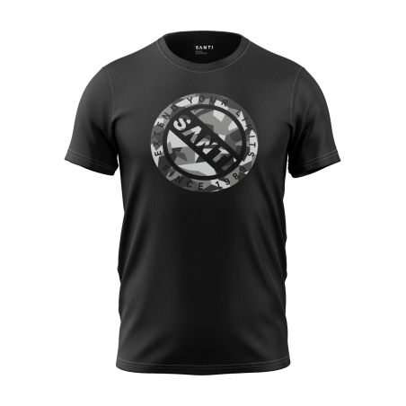 SANTI Camo czarna koszulka